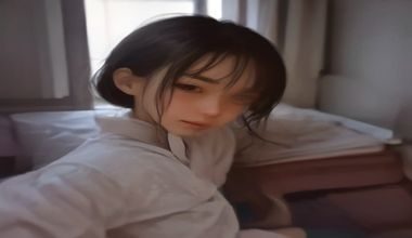 妇科医生向年轻女性患者展示月经健康日历，诊室环境温馨，暖光照明，体现爱液视频温和专业的科普风格